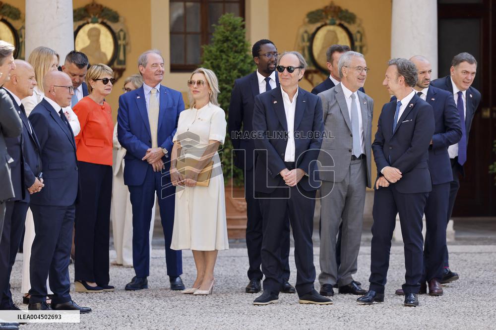 NO TABLOIDS -  President Macron Visiting Monaco
