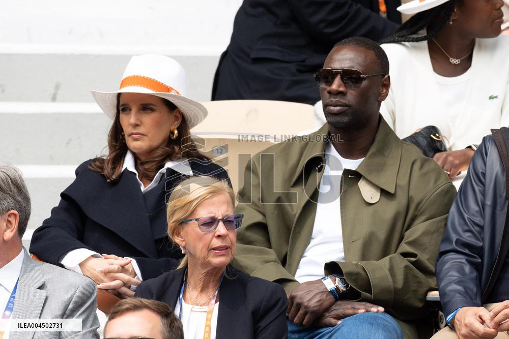 2025 French Open - Celebrities In Stand Day 14 NB