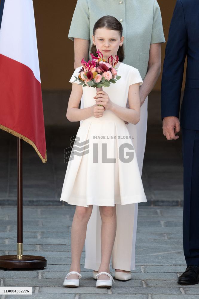 French President Macron visits Monaco