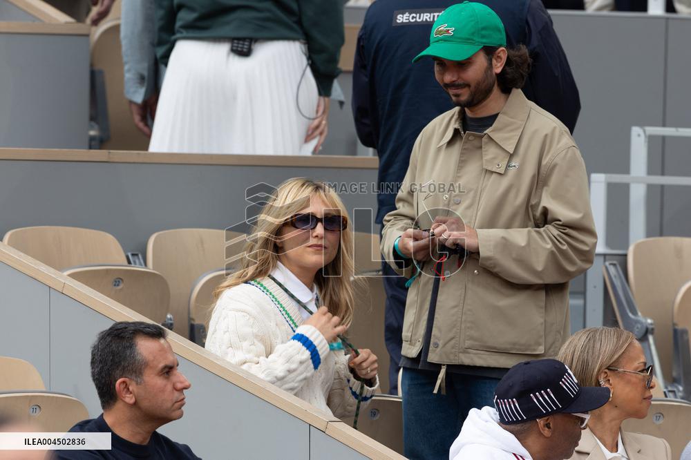 2025 French Open - Celebrities In Stand Day 14 NB