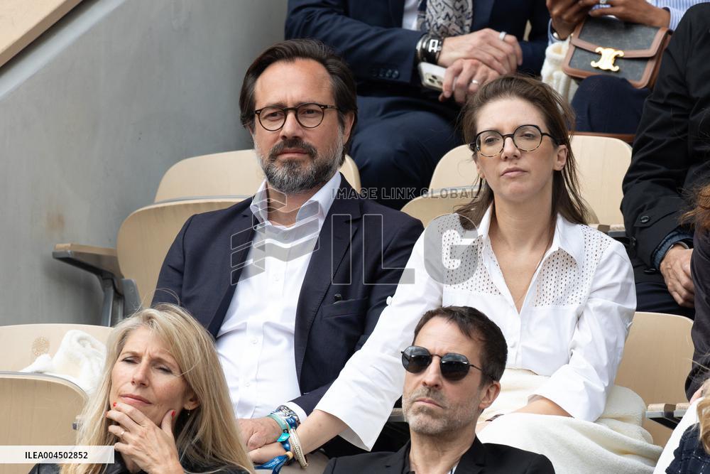 2025 French Open - Celebrities In Stand Day 14 NB