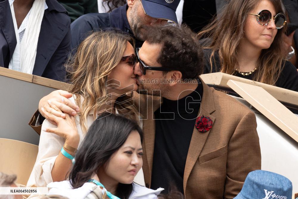 2025 French Open - Celebrities In Stand Day 14 NB