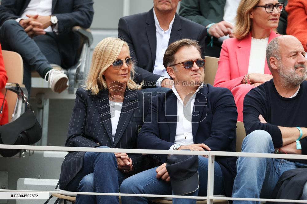 2025 French Open - Celebrities In Stand Day 14 NB