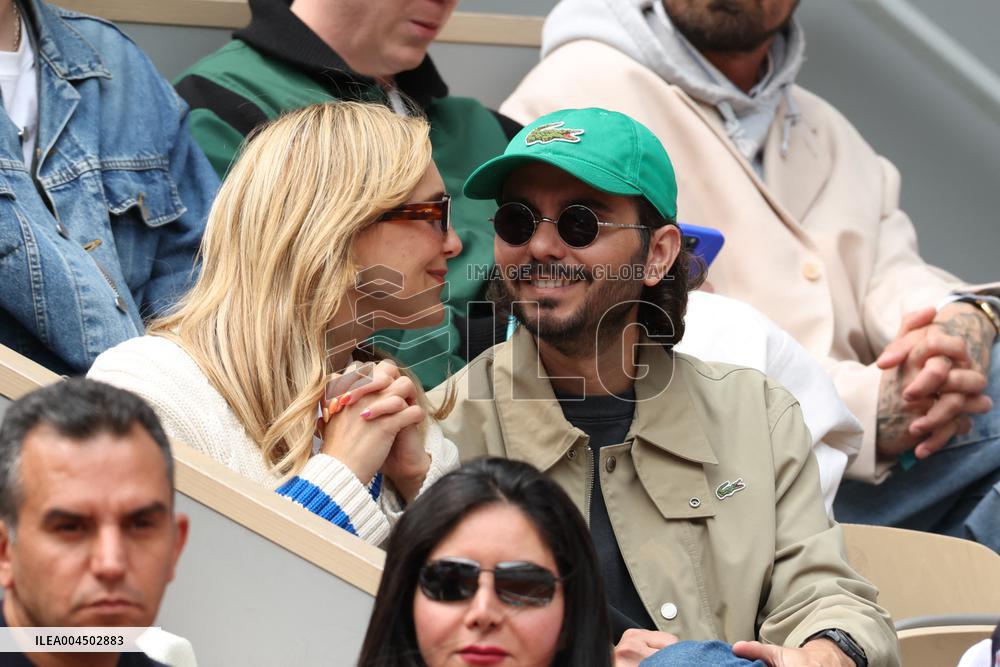2025 French Open - Celebrities In Stand Day 14 NB