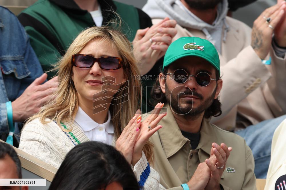 2025 French Open - Celebrities In Stand Day 14 NB