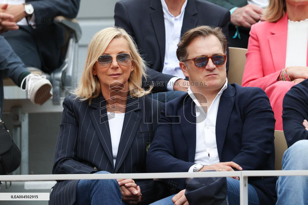 2025 French Open - Celebrities In Stand Day 14 NB