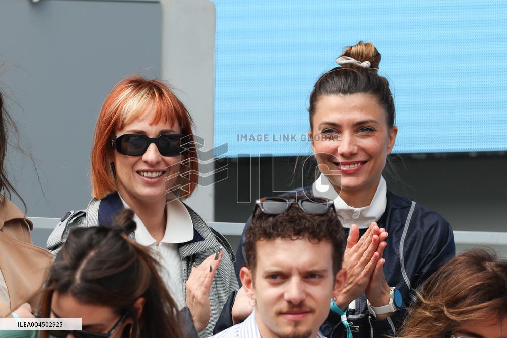 2025 French Open - Celebrities In Stand Day 14 NB