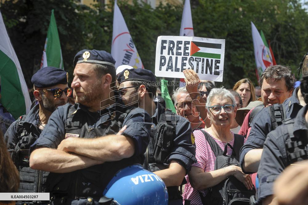 National Demonstration For Gaza in Italy - Rome