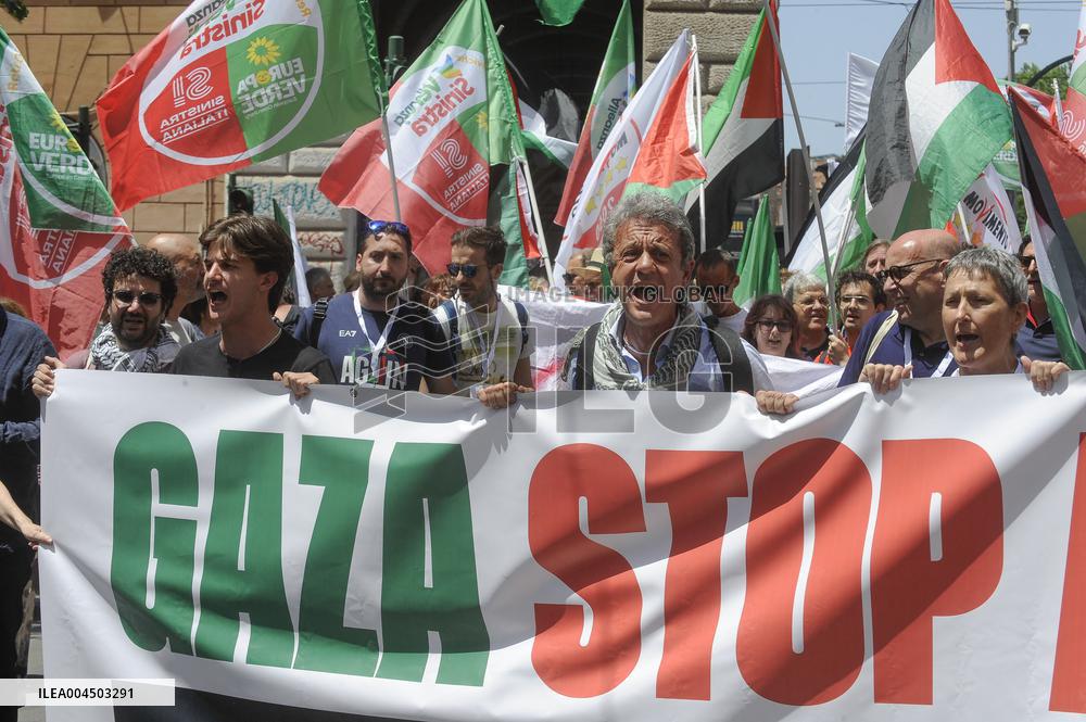 National Demonstration For Gaza in Italy - Rome