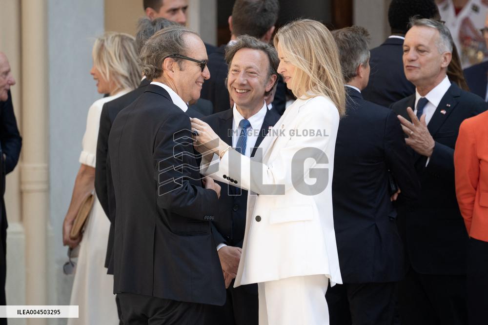 French President Macron visits Monaco