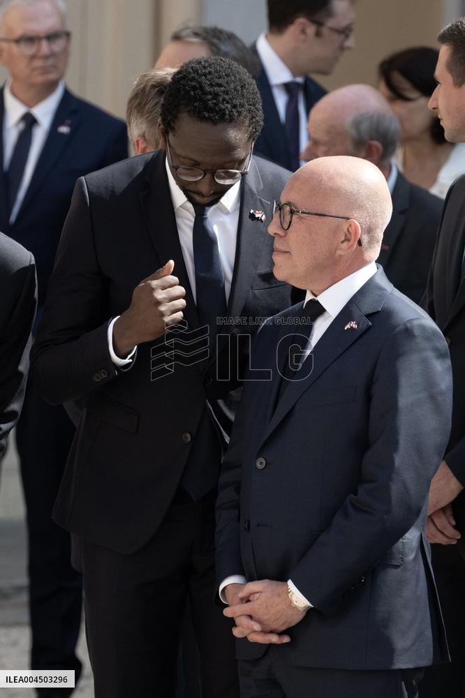 French President Macron visits Monaco