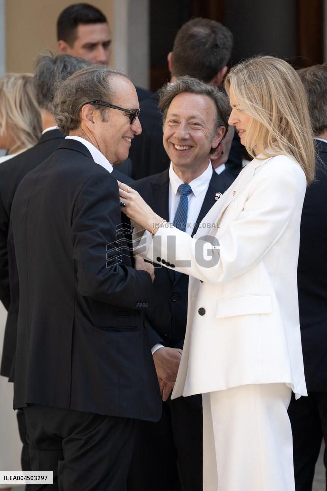 French President Macron visits Monaco