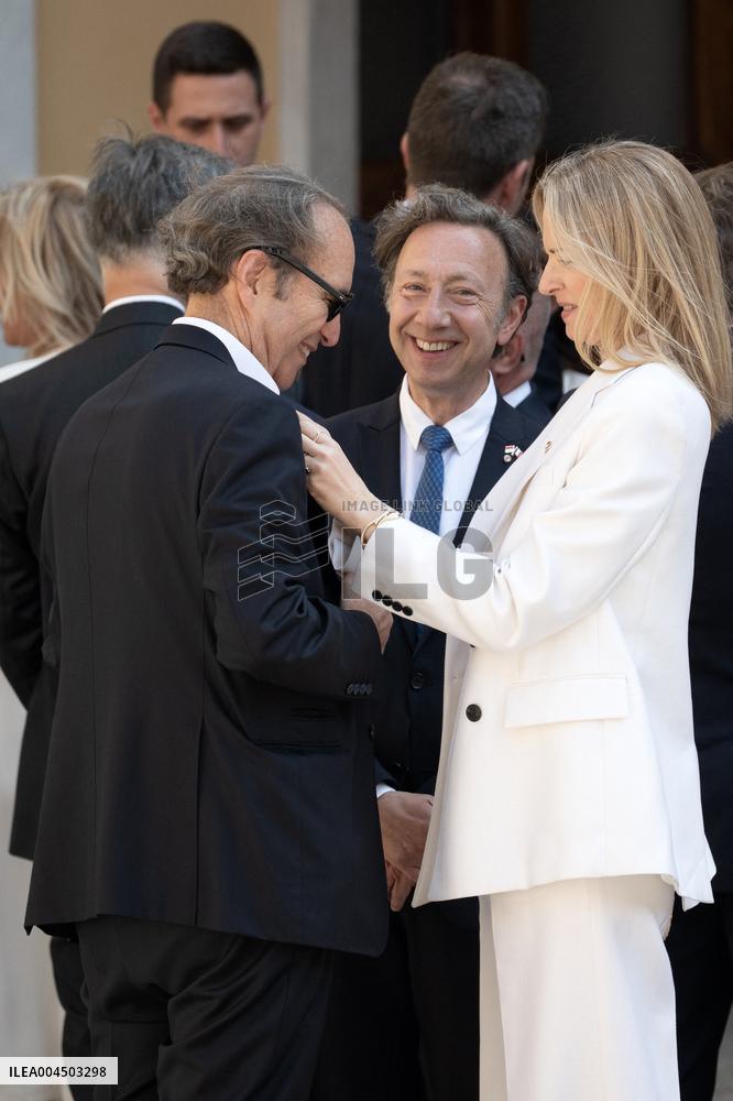 French President Macron visits Monaco