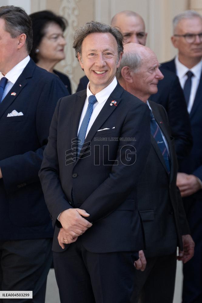 French President Macron visits Monaco