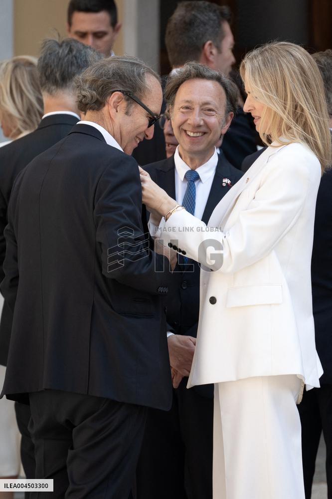 French President Macron visits Monaco