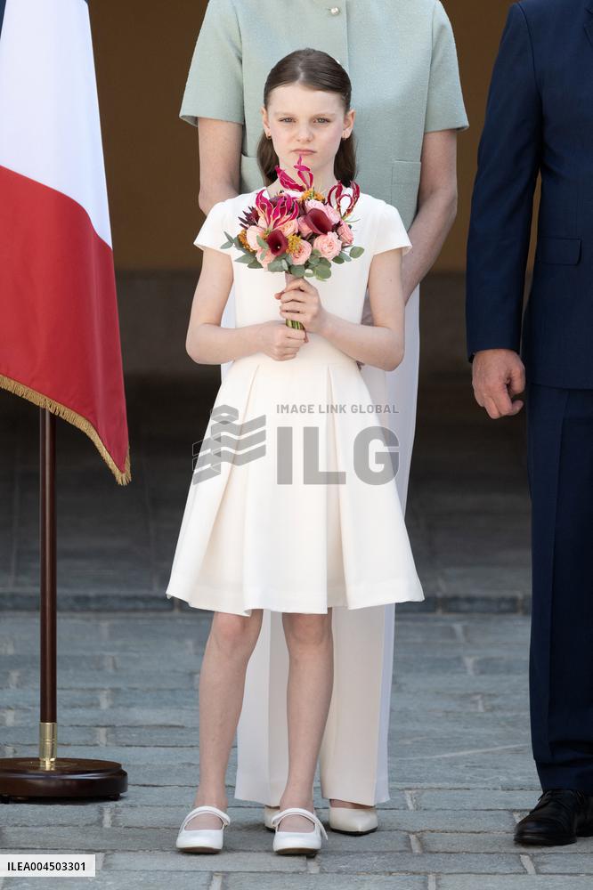 French President Macron visits Monaco