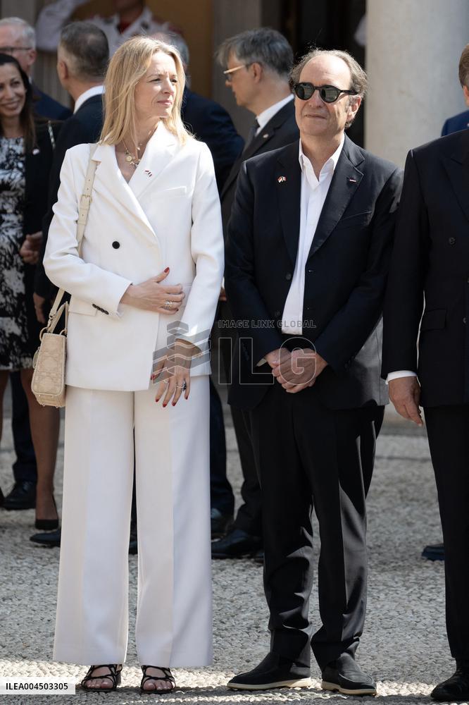 French President Macron visits Monaco