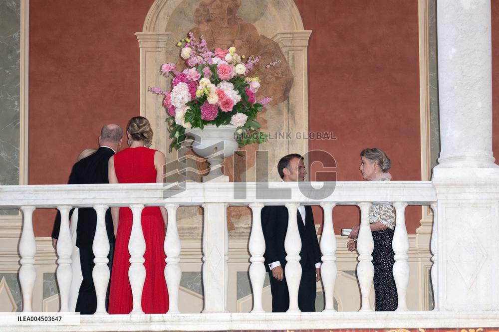 French President Macron visits Monaco.