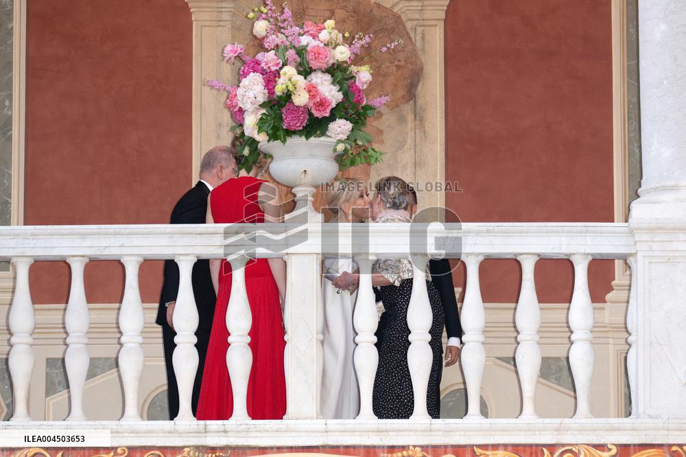 French President Macron visits Monaco.