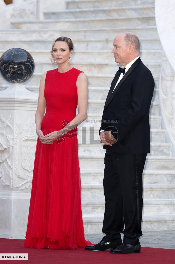 French President Macron visits Monaco.