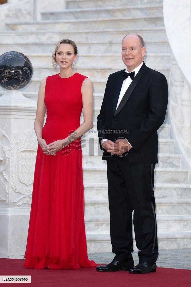 French President Macron visits Monaco.