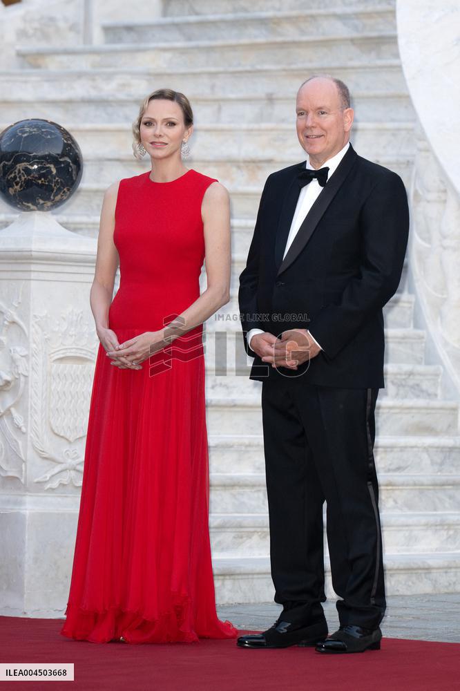 French President Macron visits Monaco.