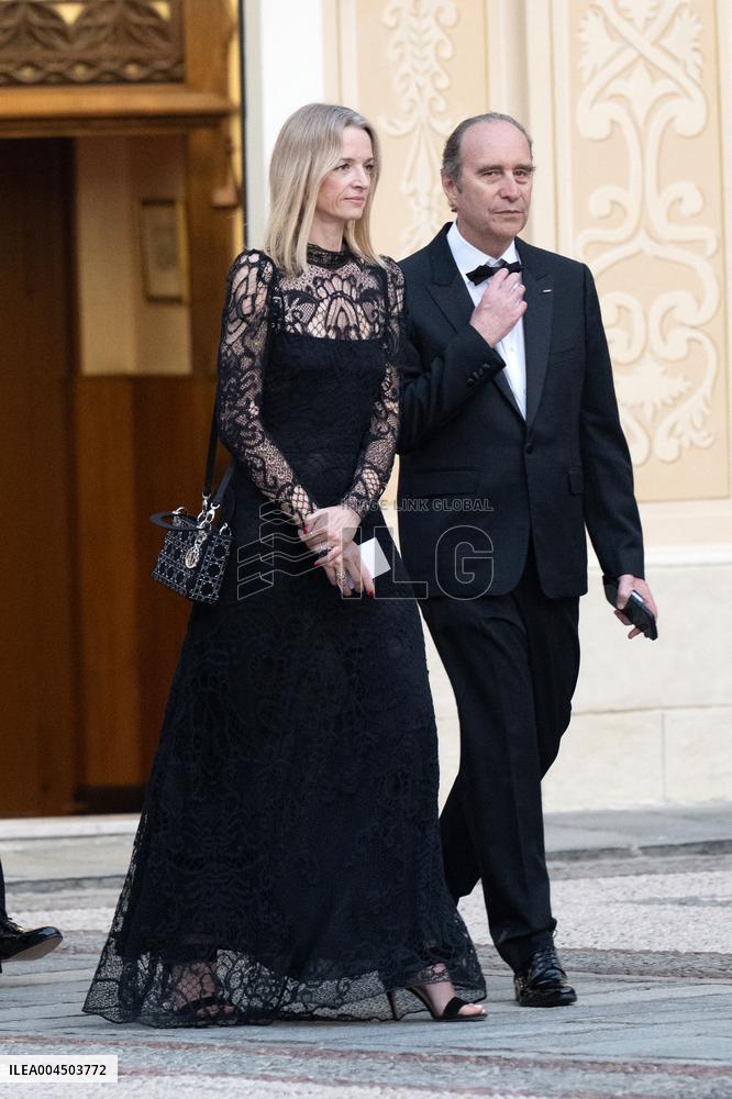 French President Macron visits Monaco.