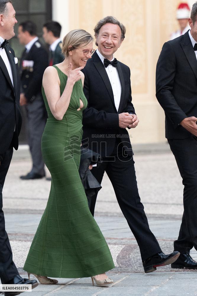 French President Macron visits Monaco.