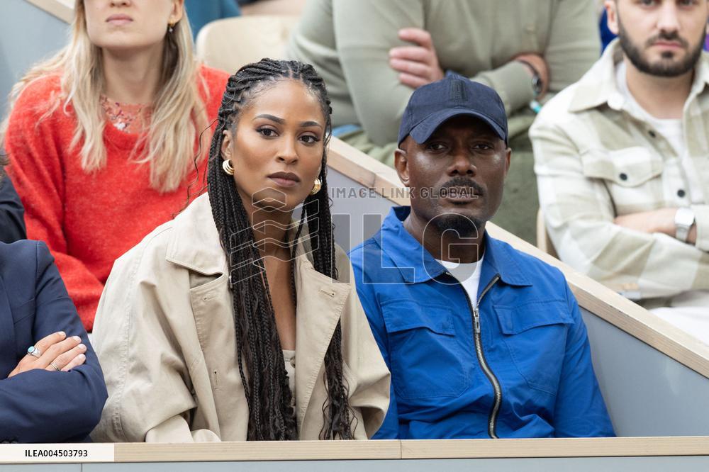 2025 French Open - Celebrities In Stand Day 14 NB