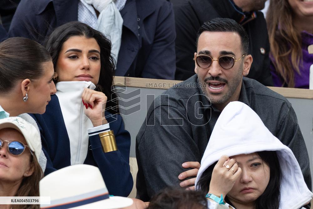 2025 French Open - Celebrities In Stand Day 14 NB