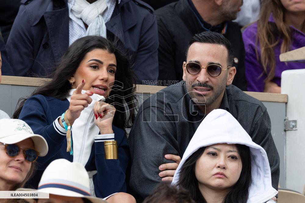 2025 French Open - Celebrities In Stand Day 14 NB