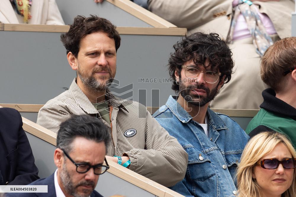 2025 French Open - Celebrities In Stand Day 14 NB