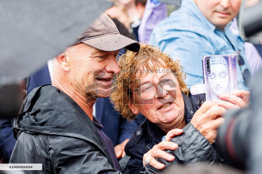 Sting Arrives At Royal Theater Carre - Amsterdam
