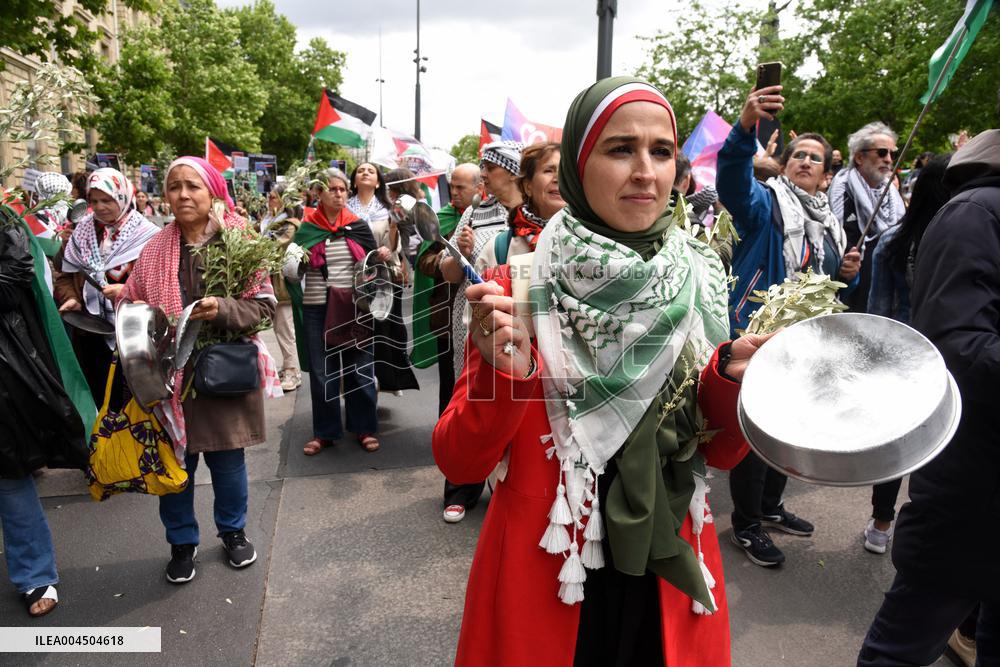 Pro-Palestinian Rally For Gaza - Paris