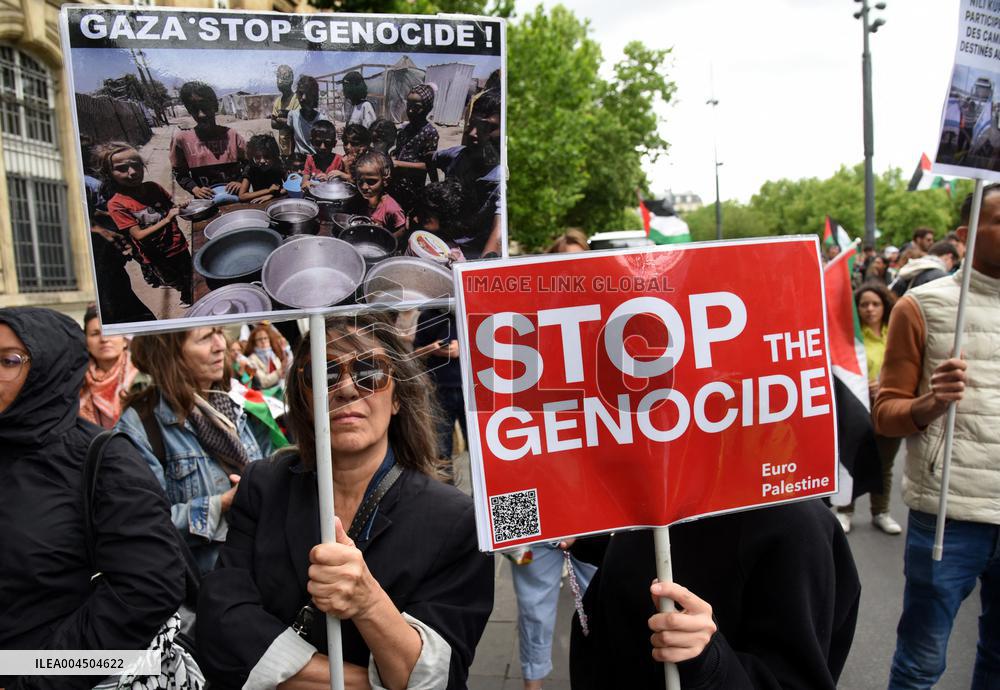 Pro-Palestinian Rally For Gaza - Paris