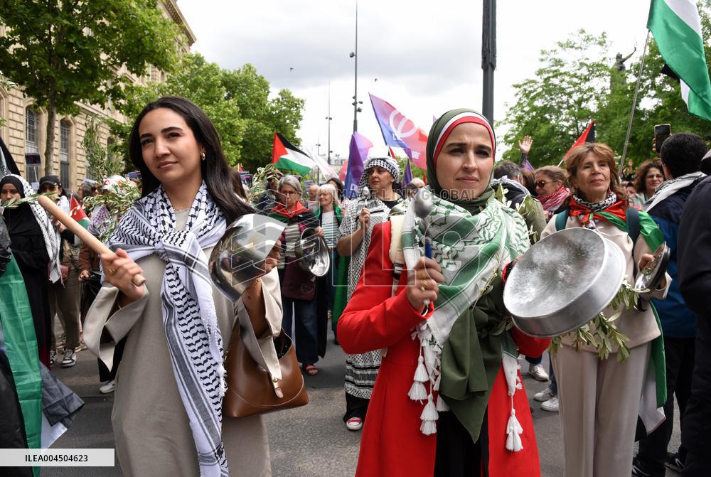 Pro-Palestinian Rally For Gaza - Paris