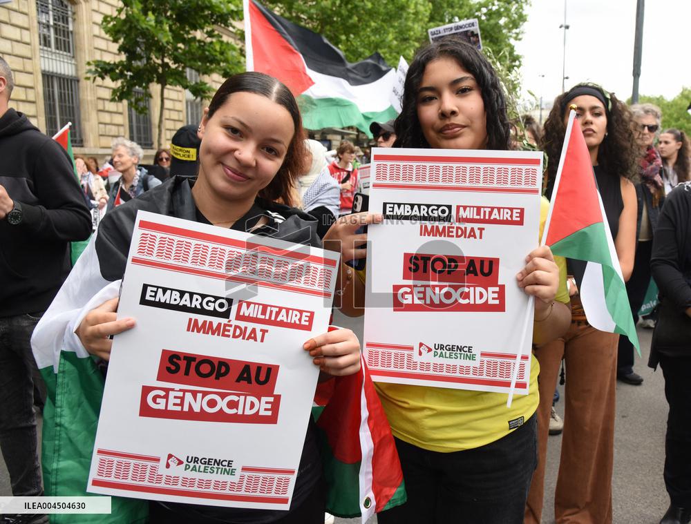 Pro-Palestinian Rally For Gaza - Paris