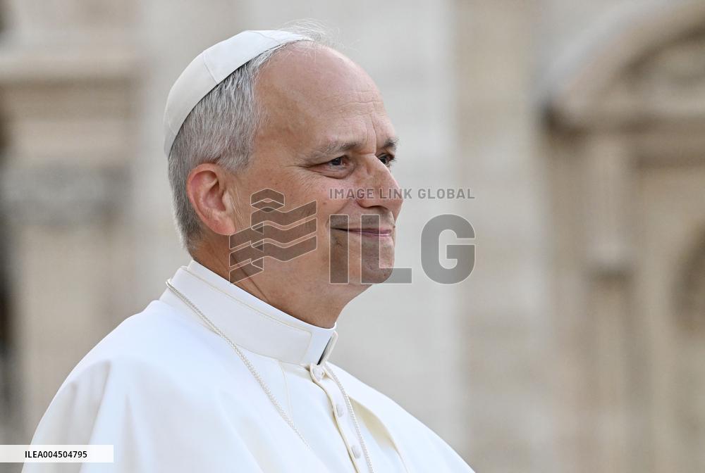 Pope Leo XIV Leads A Pentecost Vigil Prayer - Vatican