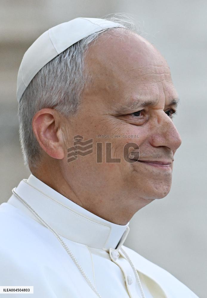Pope Leo XIV Leads A Pentecost Vigil Prayer - Vatican