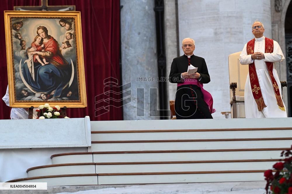 Pope Leo XIV Leads A Pentecost Vigil Prayer - Vatican