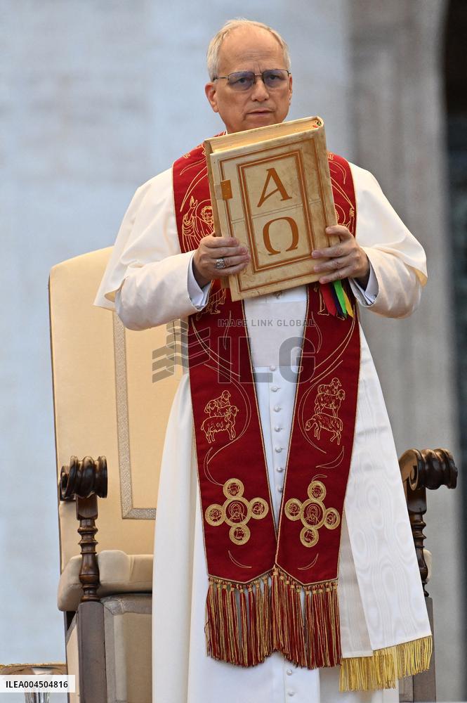Pope Leo XIV Leads A Pentecost Vigil Prayer - Vatican
