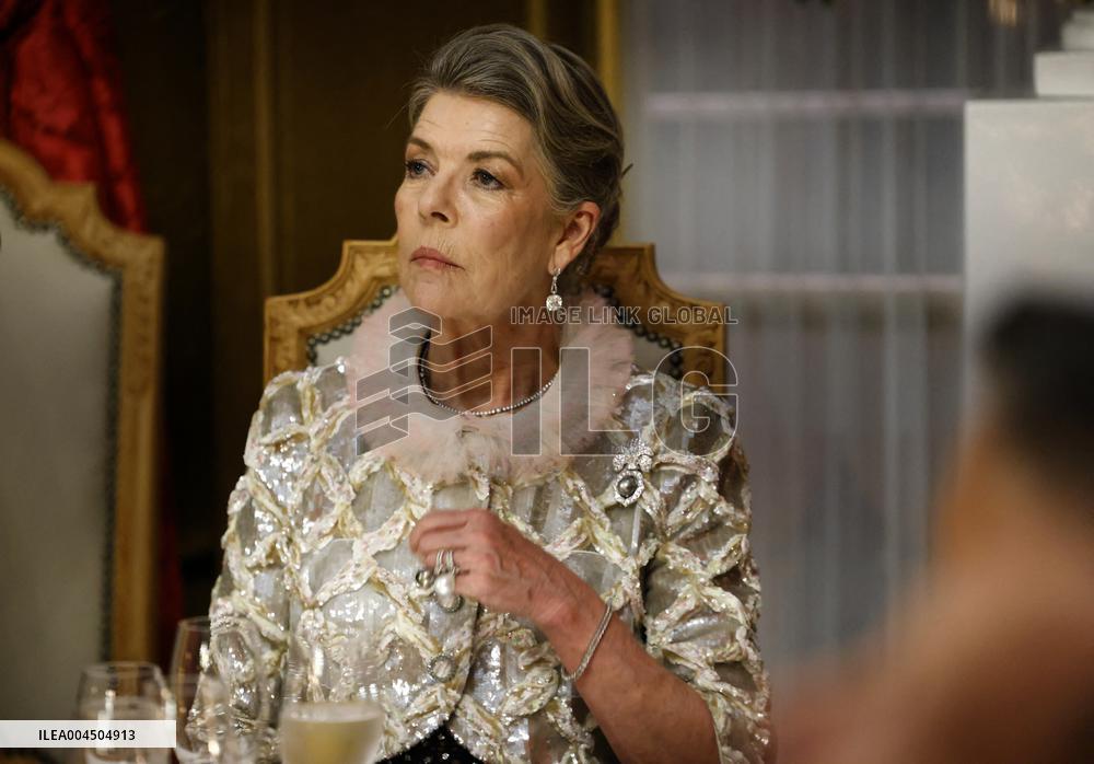 NO TABLOIDS -  President Macron Visits Monaco - State Diner - Day 1