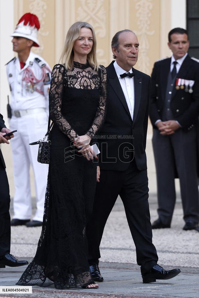 NO TABLOIDS -  President Macron Visits Monaco - State Diner - Day 1