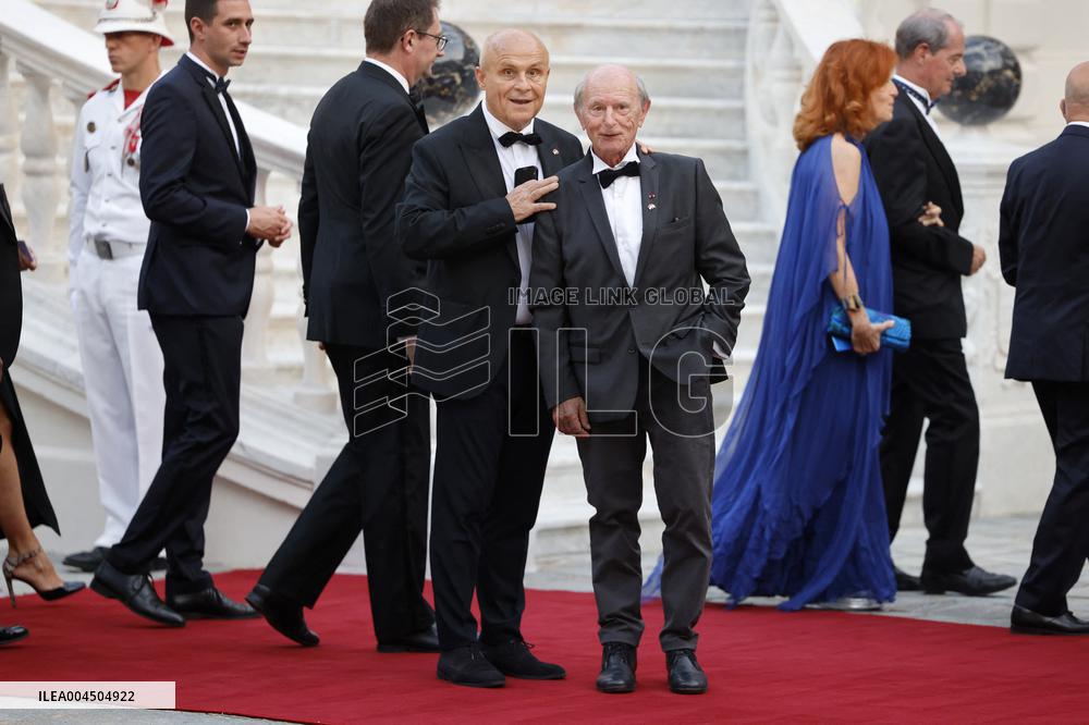 NO TABLOIDS -  President Macron Visits Monaco - State Diner - Day 1