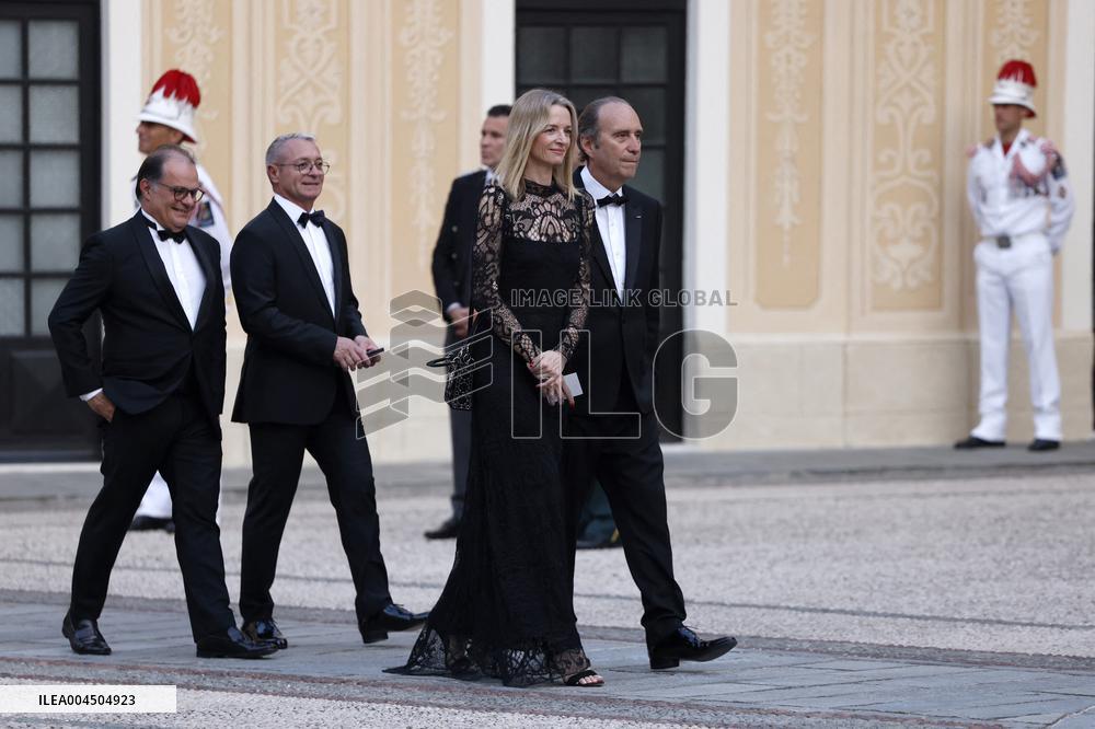 NO TABLOIDS -  President Macron Visits Monaco - State Diner - Day 1