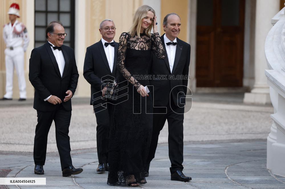 NO TABLOIDS -  President Macron Visits Monaco - State Diner - Day 1