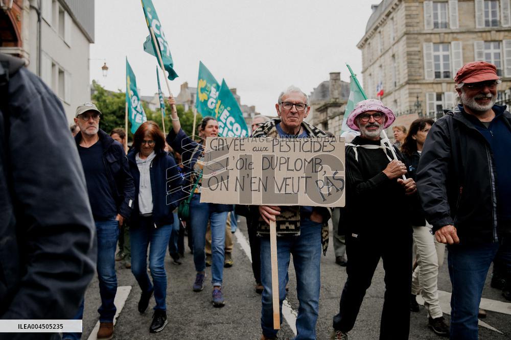 Protest Against Duplomb Law - France