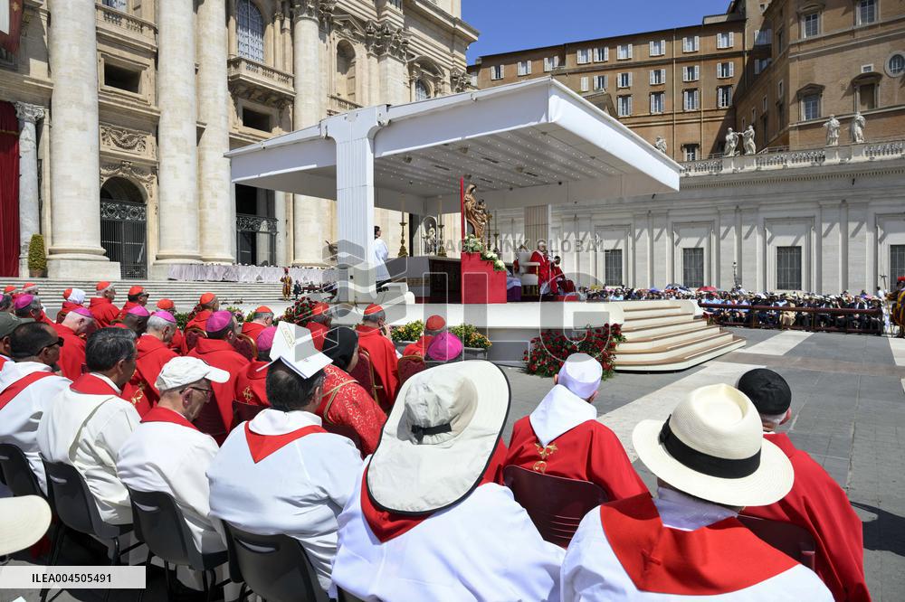 Pope Leo XIV Leads Holy Mass On The Solemnity Of Pentecost - Vatican