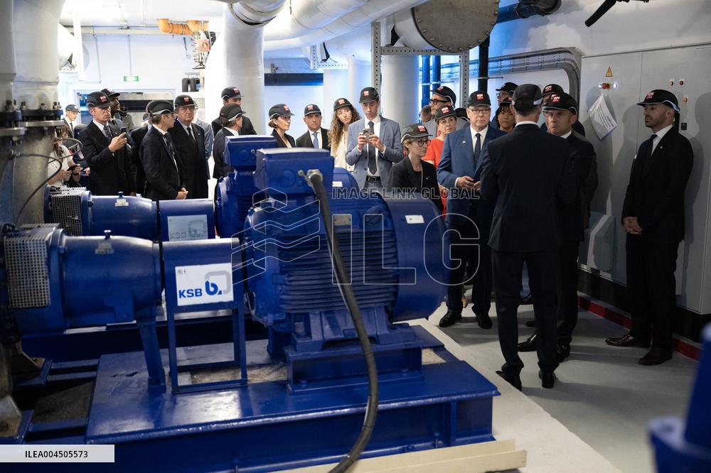 NO TABLOIDS - President Macron Visits Monaco With Prince Albert II