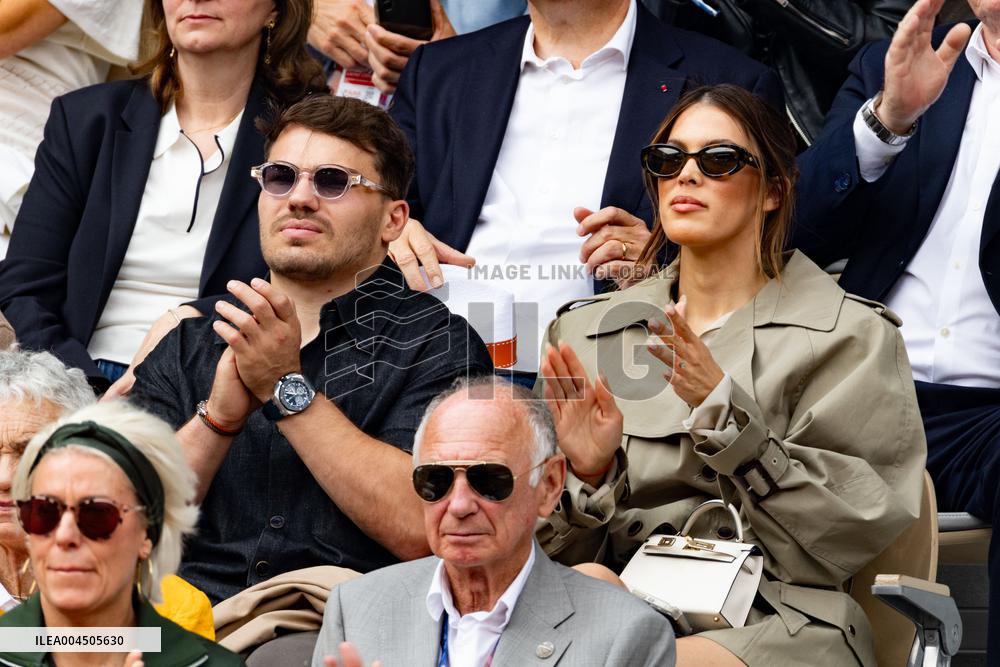 2025 French Open - Celebrities In Stand Day 15 NB